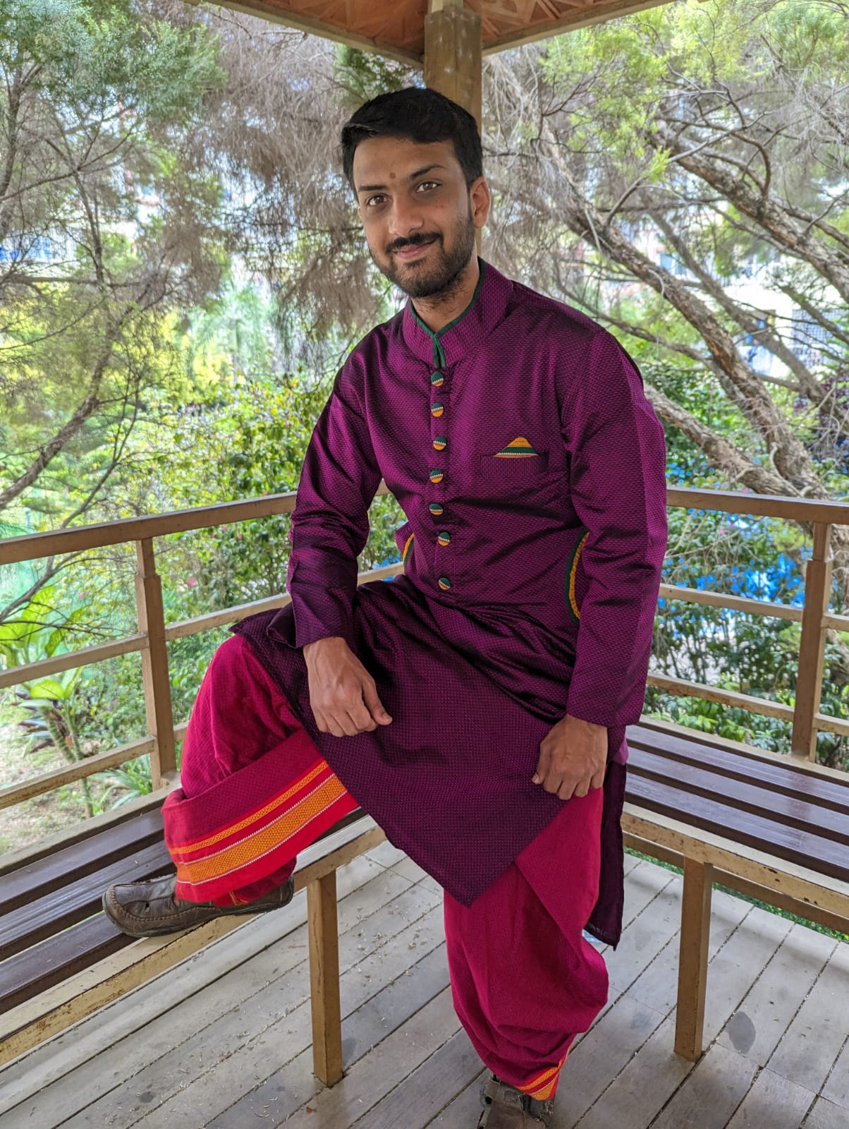 Traditional Dhoti Kurta Front View